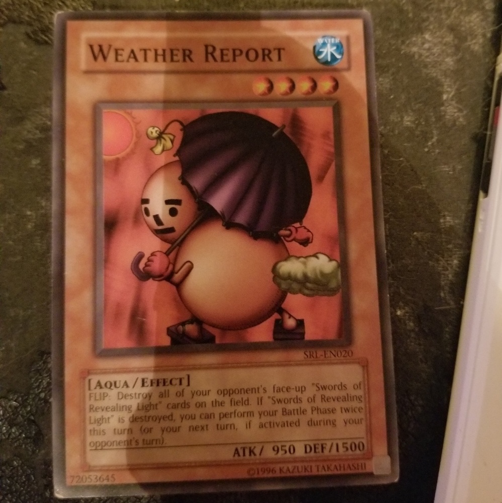 Weather report yugioh card